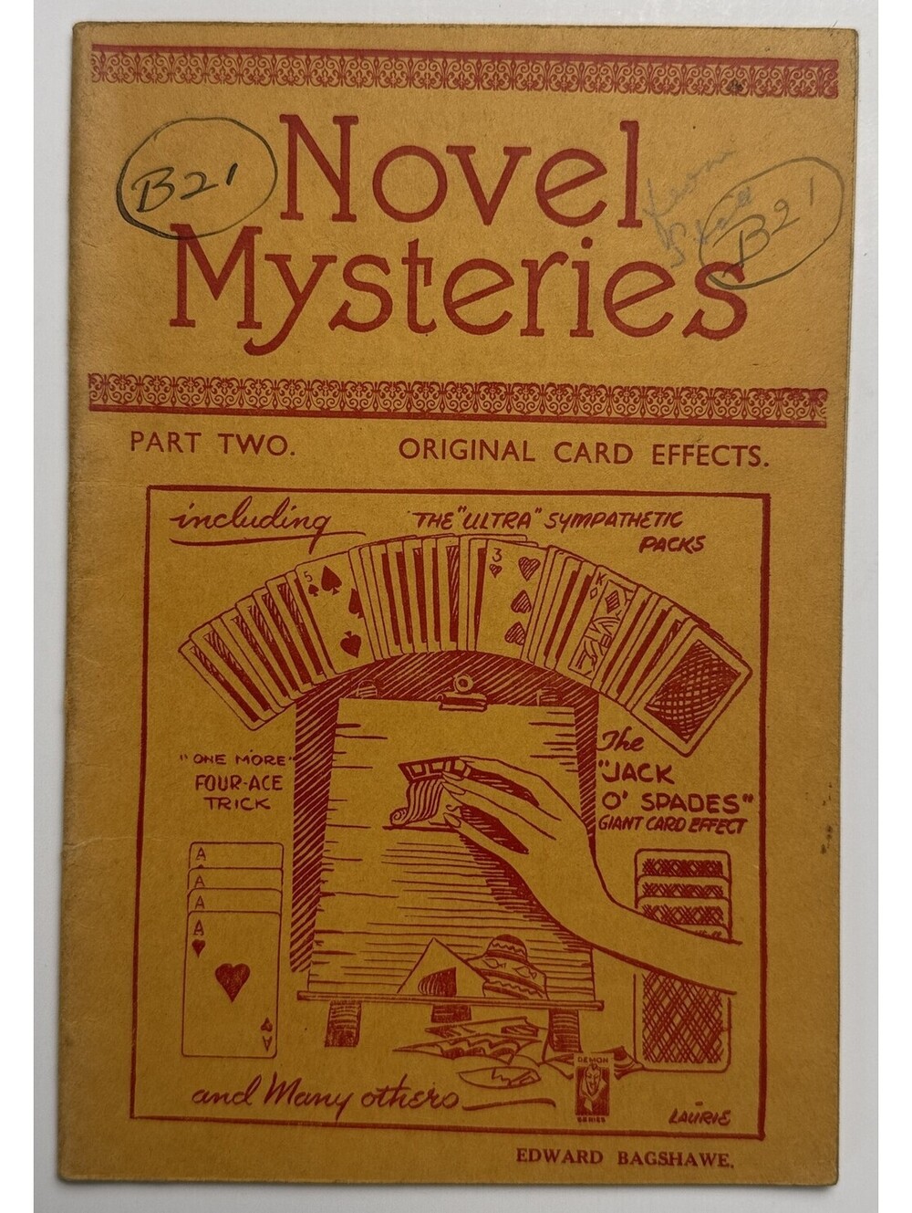Novel Mysteries Bagshawe Card Magic PB